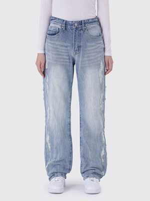 SIDE HEAVY RIPOFF JEANS_NASSAU BLUE