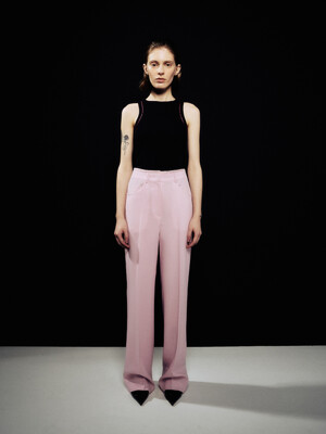 MIRACH layered straight pants Orchid Pink