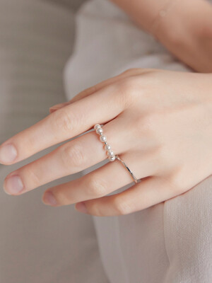 Beatrice B Swarovski Pearl 925 Silver Ring