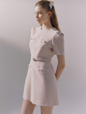 Droplet tweed dress (3colors)