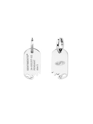 NO.494 SOLDIER TAG EARRING