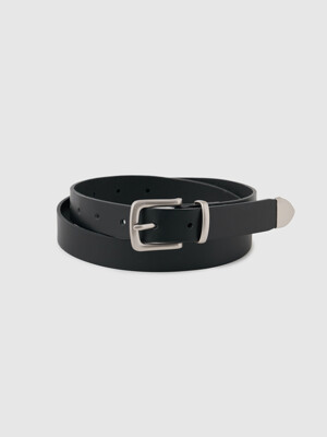 Square western belt (black)