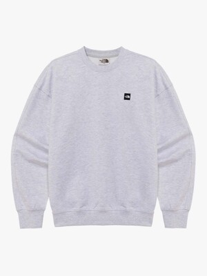 NM5MR01K 화이트라벨 에센셜 스웻셔츠_MELANGE GREY