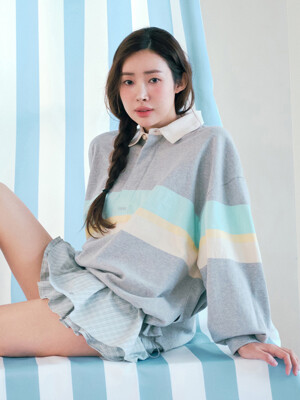 HAGUE RUGBY SWEATSHIRT [WOMAN-3COLORS]
