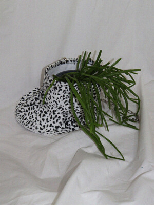 Leopard boots pot cover