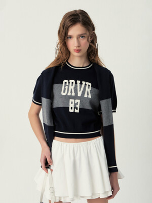 25SS SIENNA KNIT TOP (NAVY)