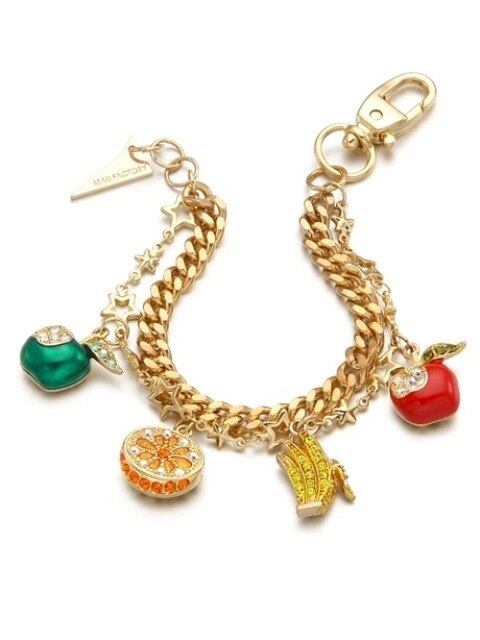 Fruit Charm Star Chain Bracelet