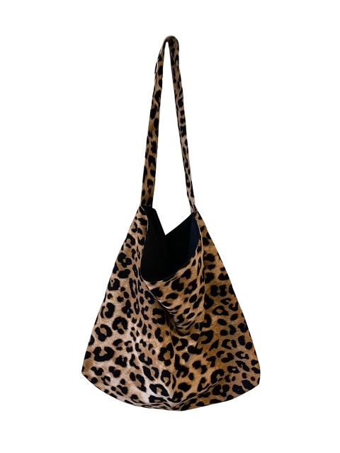 숄더백 - 꼼므알 (COMME.R) - Leopard Bag - Brown