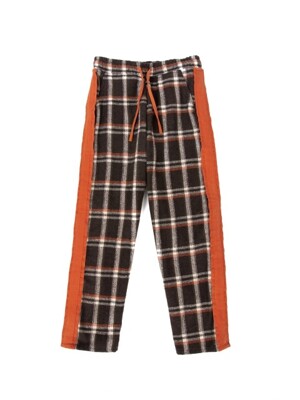 cozy check pajamas(orange)