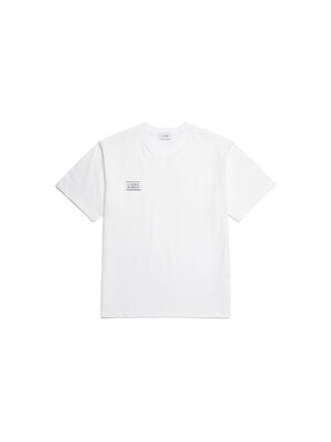 BASIC LABEL T-SHIRT WHITE