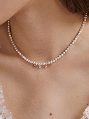 Muse Swarovski Pearl Necklace _ 925silver
