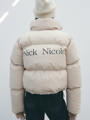 NICOLE VOLUME PUFFER SHORT PADDING_CREAM