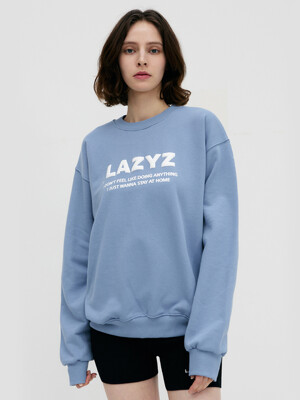 Lettering Logo Sweatshirts - Sky