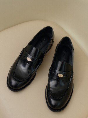 블랙 에린 페니 로퍼 / BLACK ELIN PENNY LOAFER