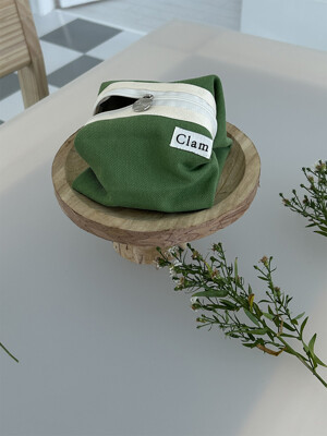 Clam round pouch _ Mojito