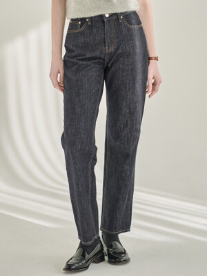 Straight Comfy Denim Pants_Indigo