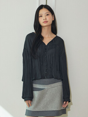 Appealing blouse (dark gray)