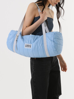 BIG QUILTED DUFFLE BAG_BLUE