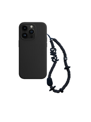 nature beads phone strap navy