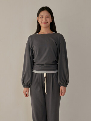 Soft Modal Pullover - Charcoal