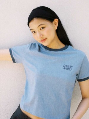 Pigment Ringer Cropped Tee_Vintage Blue