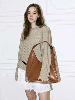 [인플루언서 pick] Plaque Hobo Bag 플라크 호보백 (2color)
