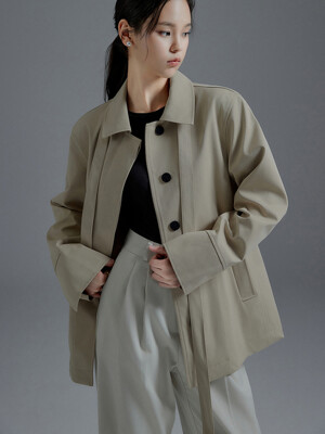 Lowell half trench coat