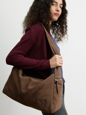 STUD SUEDE BULKY BAG_2COLORS
