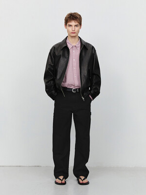 PATCHED CARPENTER CANVAS PANTS BLACK_M_UDPA5A303BK