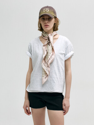 MARGE SKETCH SCARF_pink/beige