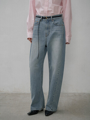 SIJN6087 아르코 커브드 데님_Light blue