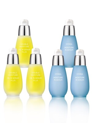 [3+3] 하이드라 수분 인 세럼 30ml 3개 + 더블 모이스처 오일 인 세럼 플러스 30ml 3개