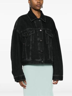 25SS 아크네 스튜디오 데님 자켓 A90629900 BLACK DOM