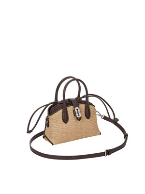 Toque Raffia Hermit Cross S (토크 라피아 헐밋 크로스 스몰) Brown