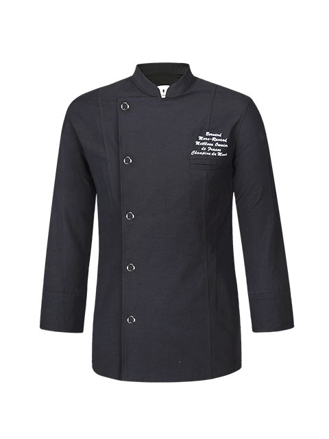 british organic chef coat (charcoal) #AJ1646