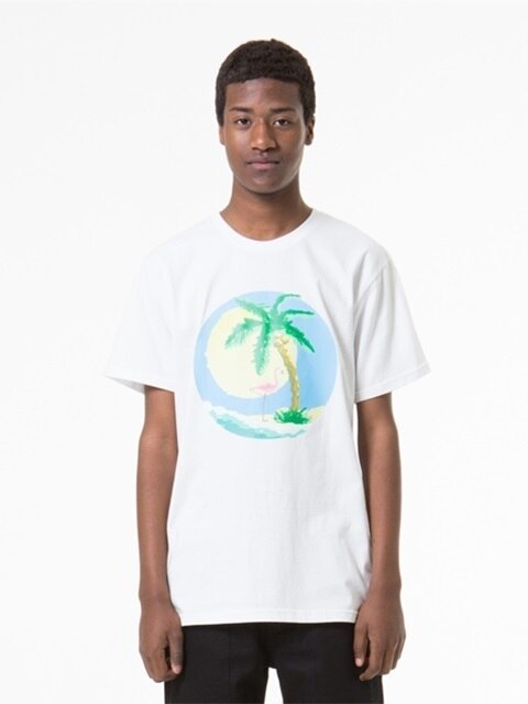 FLAMINGO T SHIRTS_WHITE