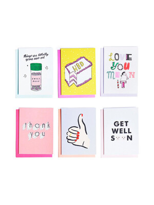 hey girl hey greeting card set