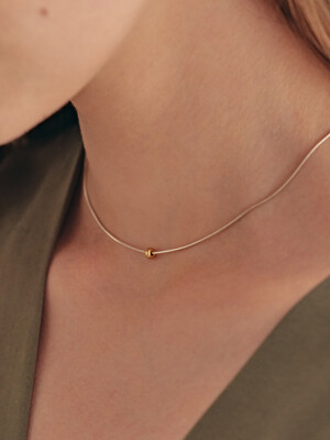 Silver925_Nouvelle 1 necklace (Combi,silver,gold)
