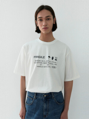 fragile t-shirts (ivory)