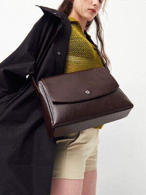 capture bag_crinkle black, crinkle choco brown