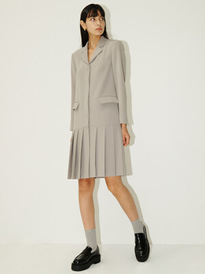 [Drama Signature] Pleated Blazer Dress