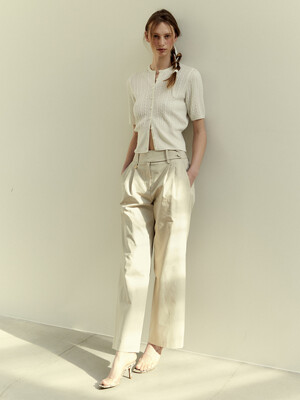 Tailored Twill Pants_Beige