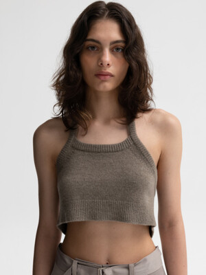 Apron Cropped Wrap Knit