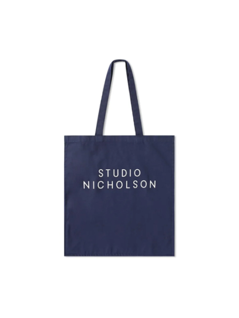 럭셔리백 - 스튜디오니콜슨 (Studio Nicholson) - 로고 스탠다드 토트백 SNW-217 DARK NAVY