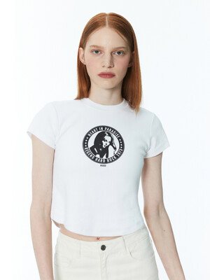 Hard rock crop t-shirt 003 White