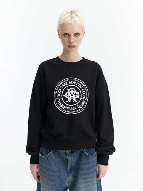 티셔츠 - 락케이크 (ROCKCAKE) - Classic Athletic Sweatshirt - Black