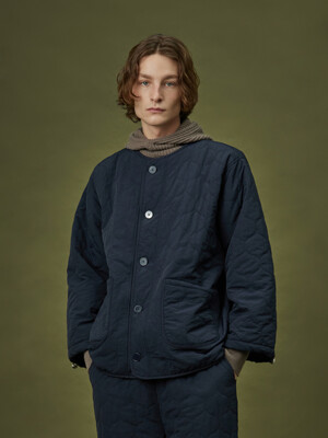 QUILTING PADDING JACKET_navy (men)