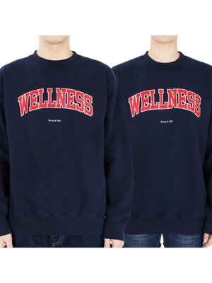 스포티앤리치 23SS 웰니스 아이비 맨투맨(네이비/레드) WELLNESS IVY CREWNECK N/R