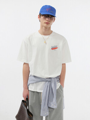 UNISEX SUMMER HOLIDAY SURF BOARD T-SHIRT OFF WHITE_M_UDTS5B133OW