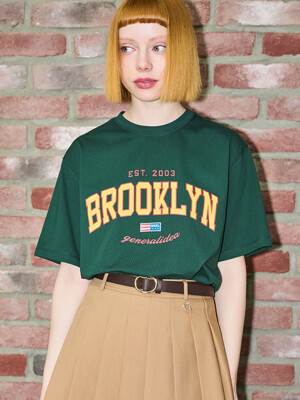 브루클린 반팔 티셔츠 [DARK GREEN] / SBD2U01015